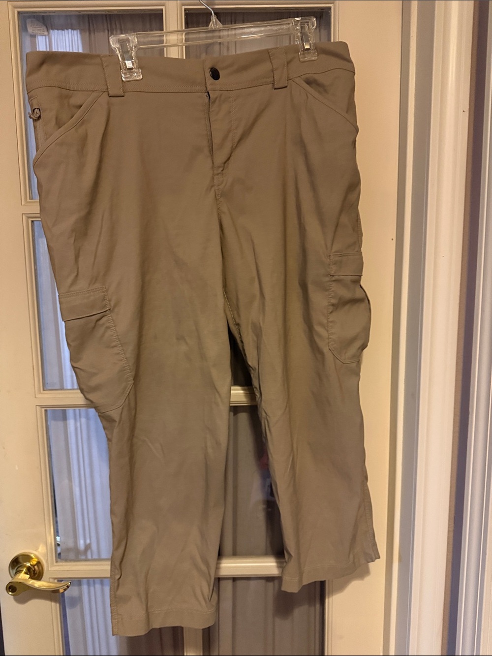 Women’s Khaki Cargo Pants - Comfortable Everyday Workwear